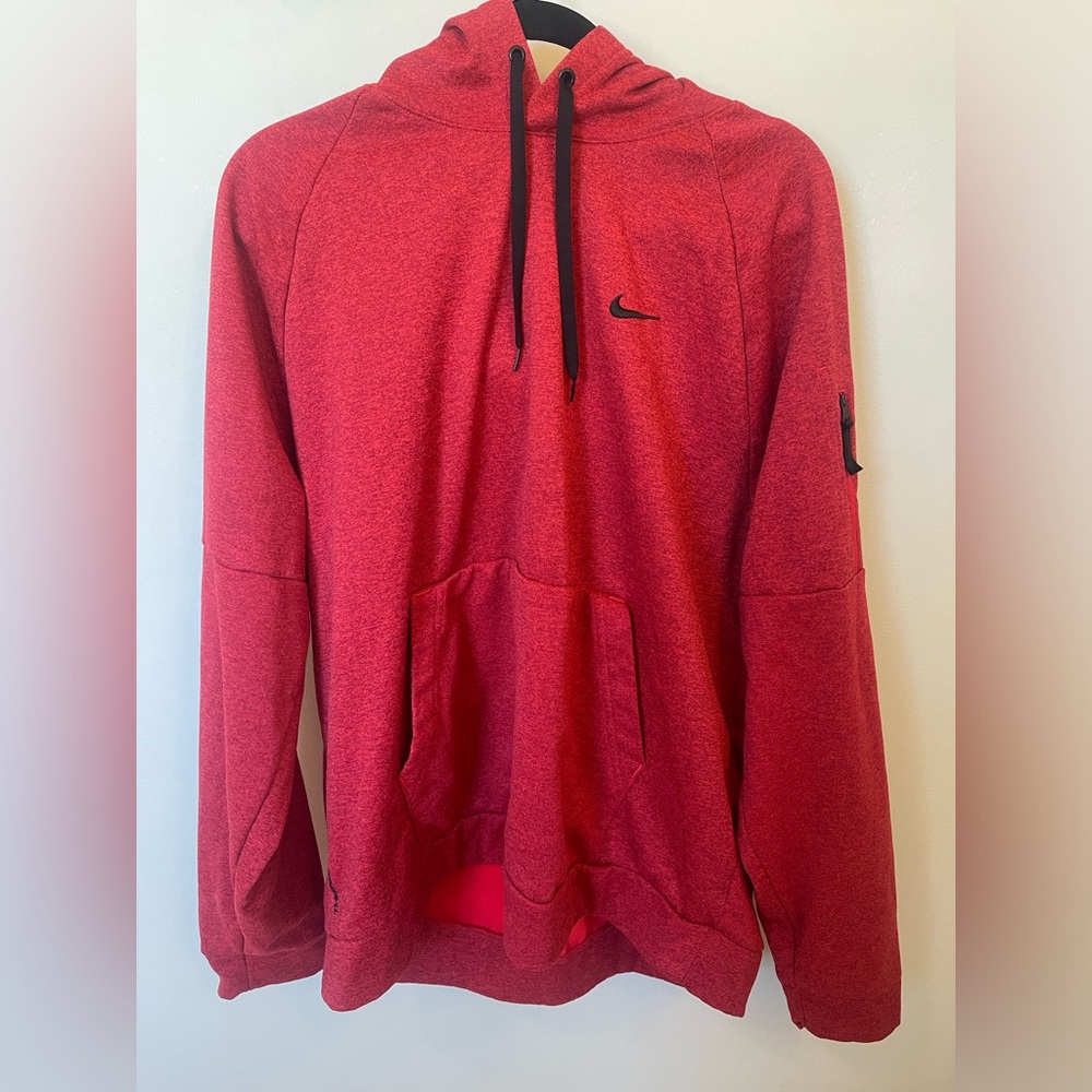 Nike Red Hoodie with Black Accents